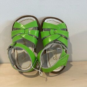 Saltwater NEW Leather Original Sandals Light Green size 4